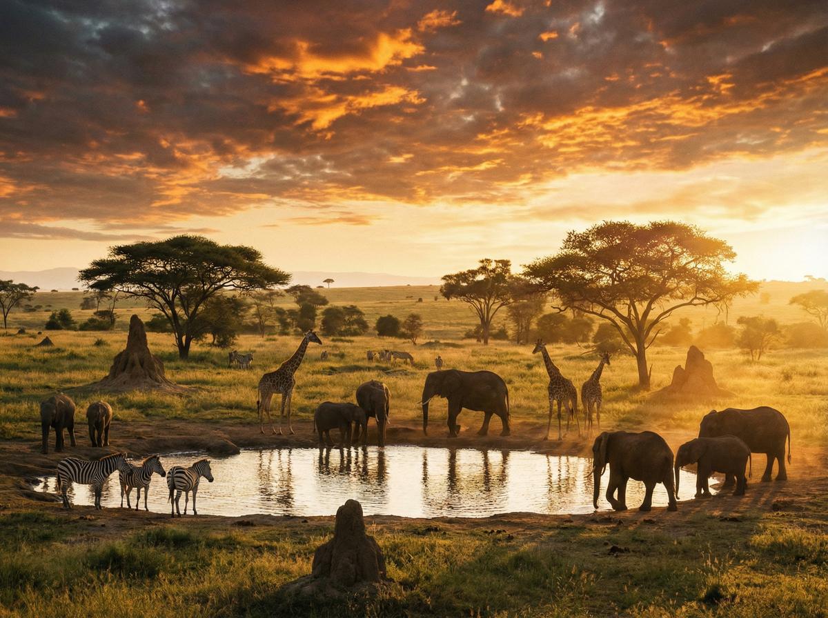 高清视频非洲草原动物视频